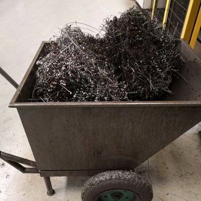 机床排屑机专用铁屑车 车间铁屑收集车料斗车