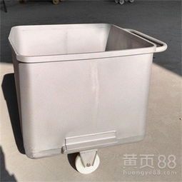 【304不锈钢标准桶车肉料车料斗车物料周转车屠宰厂用桶车厂家定制】-