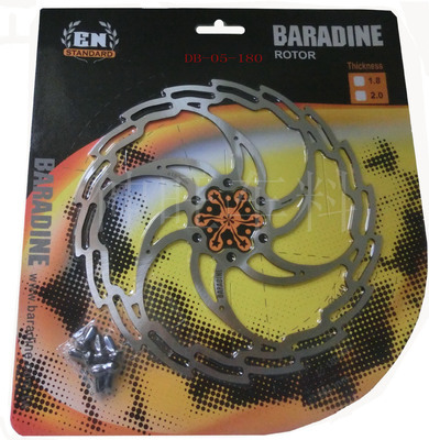 【台湾BARADINE永杰自行车碟刹盘160mm/180mm /203mm】价格,厂家,图片,其他非机动车配件,伸旺车料五金(深圳)-