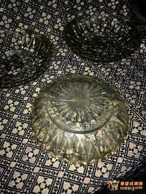 民国车料玻璃盘 地摊还有百件商品待售