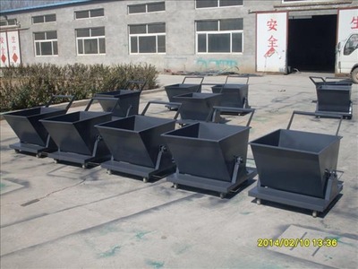 机床排屑机专用铁屑车 车间铁屑收集车料斗车